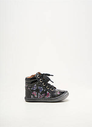 Bottillons semelle amovible bout rond noir BELLAMY fille