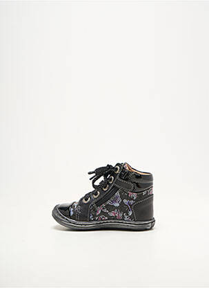 Bottillons semelle amovible bout rond noir BELLAMY fille