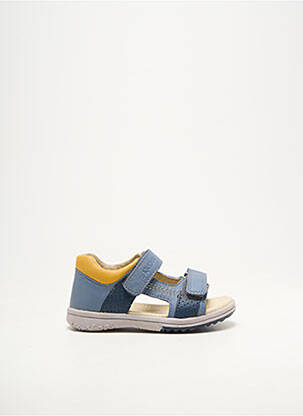 Sandales/nu pieds matière lisse bleu KICKERS garçon