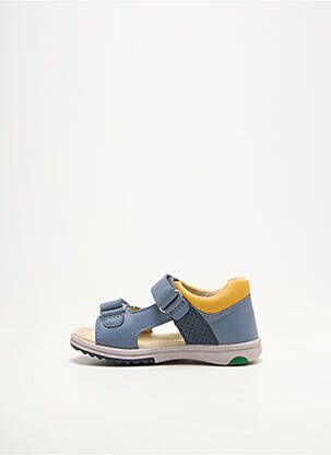 Sandales/nu pieds matière lisse bleu KICKERS garçon