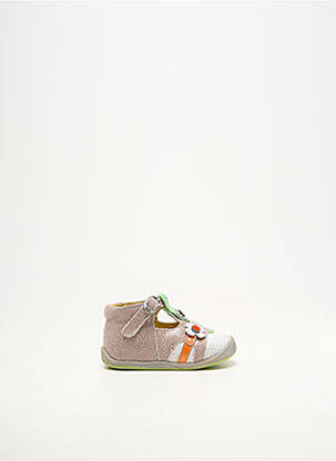 Bottillons fermeture boucle(s) bout rond beige BABYBOTTE fille