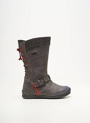 Bottes fermeture zip et lacets bout rond gris STONES AND BONES fille