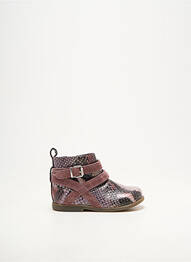 Bottines/boots voute plantaire chiquet rose POM D'API fille