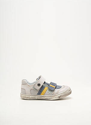 Baskets fermeture scratch bout rond gris BELLAMY garçon