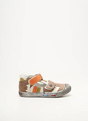 Baskets voute plantaire bout rond orange BELLAMY garçon