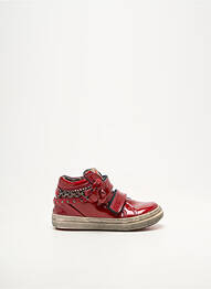 Baskets fermeture scratch bout rond rouge FRANCO ROMAGNOLI fille
