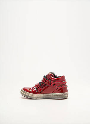 Baskets fermeture scratch bout rond rouge FRANCO ROMAGNOLI fille