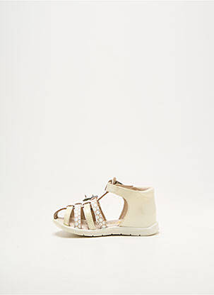 Sandales/nu pieds tissage vernis bout rond beige GBB fille