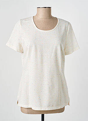 Top manches courtes manches courtes blanc GUY DUBOUIS femme