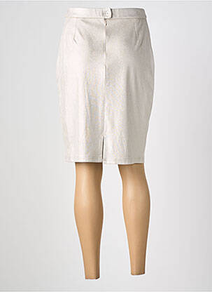 Jupe mi-longue stretch beige MERI & ESCA femme