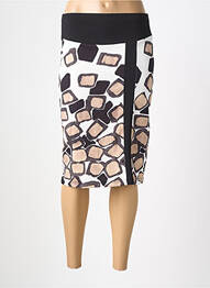 Jupe mi-longue stretch noir GUY DUBOUIS femme