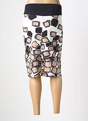Jupe mi-longue stretch noir GUY DUBOUIS femme