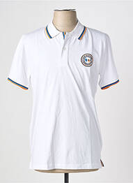 Polo coupe droite manches courtes blanc CAMBERABERO homme