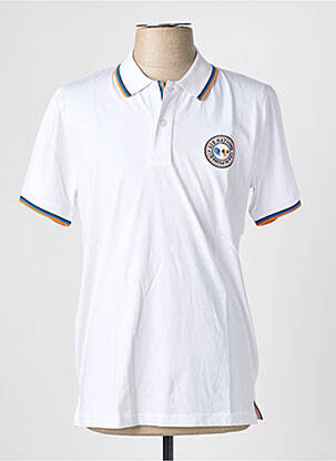 Polo coupe droite manches courtes blanc CAMBERABERO homme