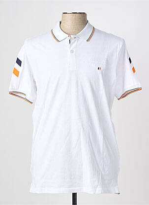 Polo coupe droite manches courtes blanc CAMBERABERO homme