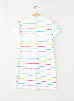 Robe mi-longue manches courtes manches courtes blanc NIKE fille