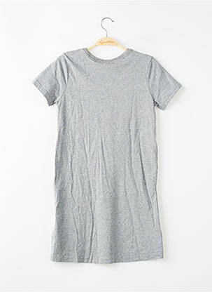 Robe mi-longue manches courtes manches courtes gris NIKE fille
