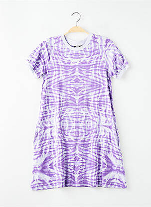 Robe mi-longue manches courtes manches courtes violet NIKE fille