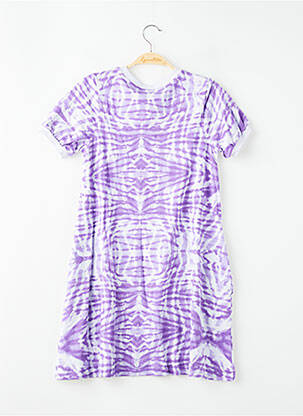 Robe mi-longue manches courtes manches courtes violet NIKE fille