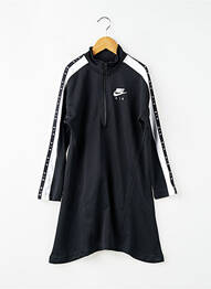Robe mi-longue manches longues noir NIKE fille