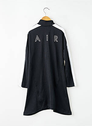 Robe mi-longue manches longues noir NIKE fille