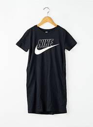 Robe mi-longue manches courtes manches courtes noir NIKE fille