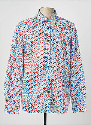 Chemise manches longues coupe droite bleu CAMBERABERO homme