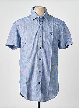 Chemise manches courtes coupe cintrée bleu CAMBERABERO homme