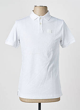 Polo stretch manches courtes blanc CAMBERABERO homme