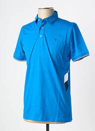 Polo coupe droite manches courtes bleu CAMBERABERO homme