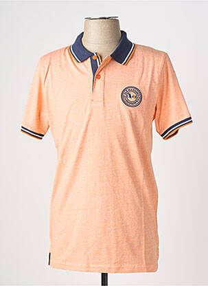 Polo coupe droite manches courtes orange CAMBERABERO homme