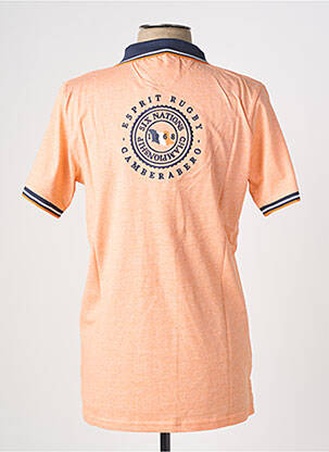 Polo coupe droite manches courtes orange CAMBERABERO homme