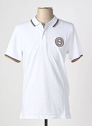 Polo coupe droite manches courtes blanc CAMBERABERO homme