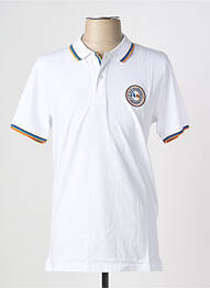 Polo coupe droite manches courtes blanc CAMBERABERO homme