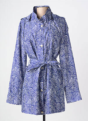 Parka manches longues a capuche bleu C.MISSARO femme