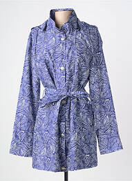 Parka manches longues a capuche bleu C.MISSARO femme