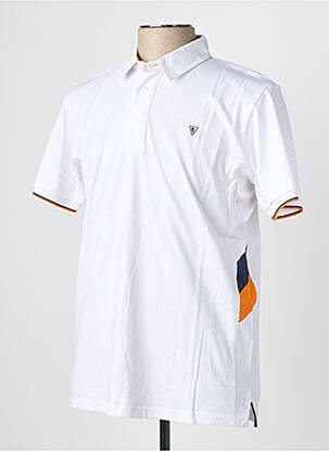 Polo coupe cintrée manches courtes blanc CAMBERABERO homme