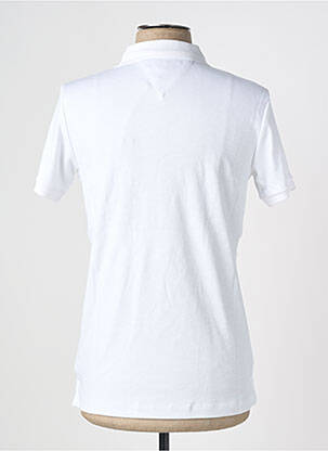 Polo stretch manches courtes blanc CAMBERABERO homme