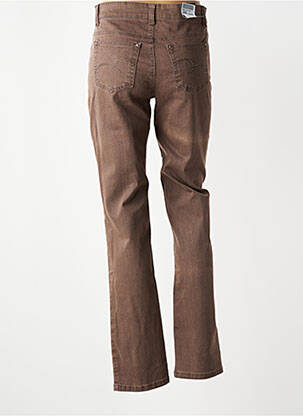 Pantalon slim poches marron ANNA MONTANA femme