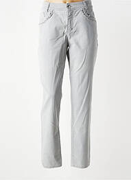 Pantalon slim poches gris ANNA MONTANA femme