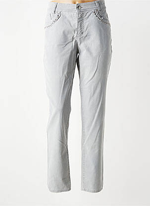 Pantalon slim poches gris ANNA MONTANA femme