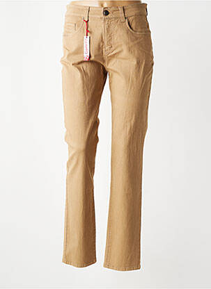 Pantalon slim poches beige ANNA MONTANA femme