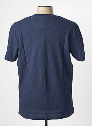 T-shirt broderie manches courtes bleu CAMBERABERO homme