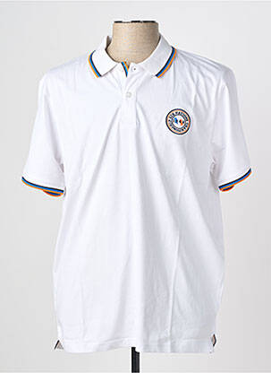 Polo coupe droite manches courtes blanc CAMBERABERO homme