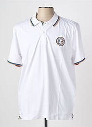 Polo coupe droite manches courtes blanc CAMBERABERO homme