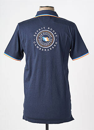 Polo coupe droite manches courtes bleu CAMBERABERO homme