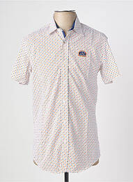 Chemise manches courtes coupe droite blanc CAMBERABERO homme