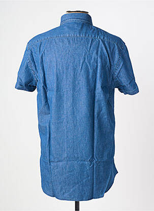 Chemise manches courtes coupe droite bleu CAMBERABERO homme