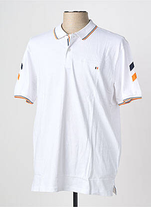 Polo coupe droite manches courtes blanc CAMBERABERO homme