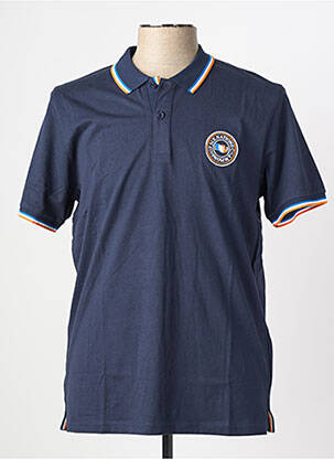 Polo coupe droite manches courtes bleu CAMBERABERO homme